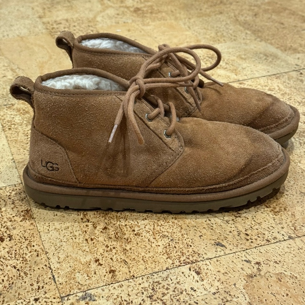 Ugg Tan  Suede Nuemel Ankle Boots Size Women’s 9